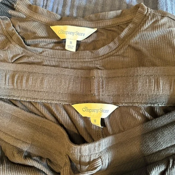 The Company Store ribbed pajama set - Picture 2 of 3